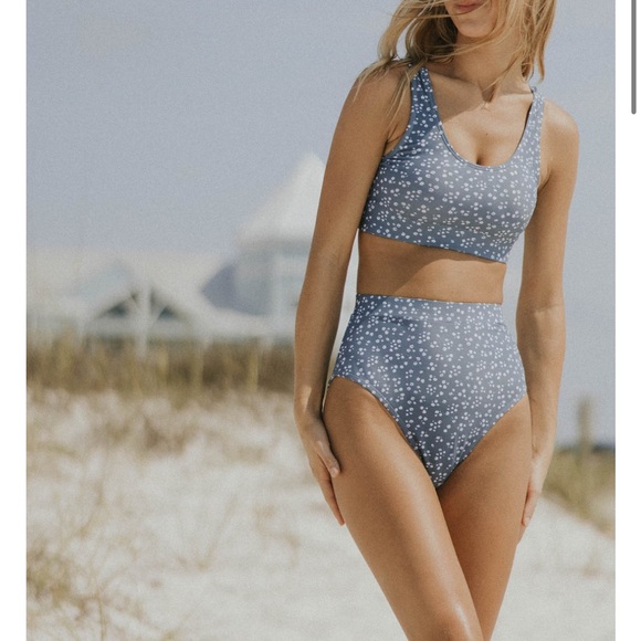 Geode Other - Blue Floral Geode Bikini Set